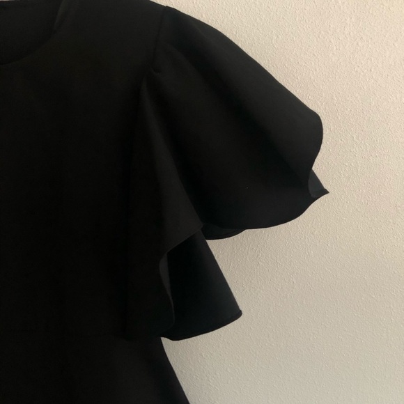 CO. Label Ruffled Short-Sleeve Peplum Blouse - Picture 4 of 6